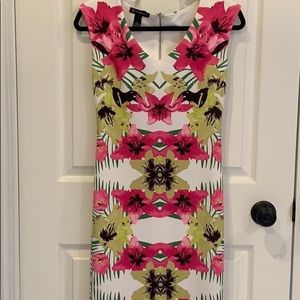 INC Sleeveless Floral Dress
